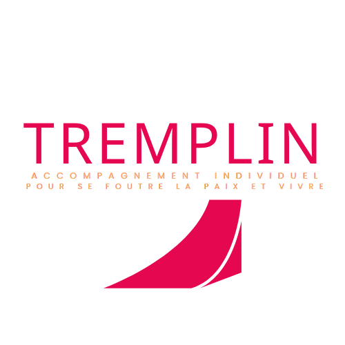 Logo du coaching Tremplin, programme d'accompagnement personnel pour retrouver son authenticité et vivre pleinement.
